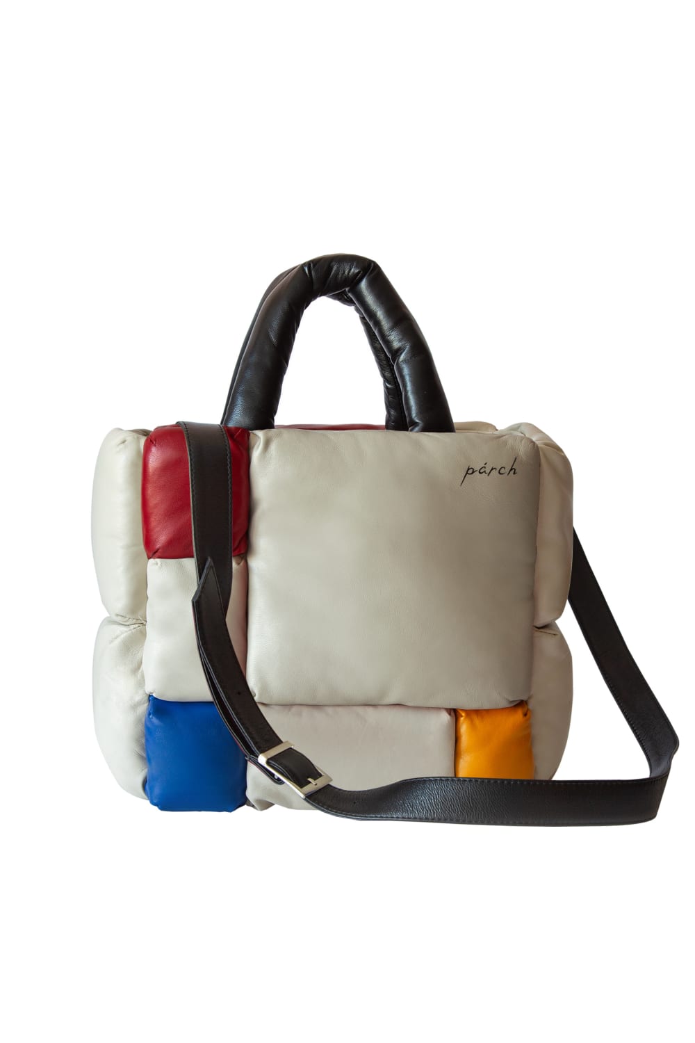 Renkli  Deri Tote Çanta – El Yapımı Omuz Askılı Deri Çanta - 1