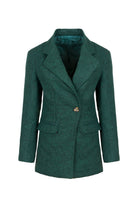 Yün Karışımlı Koyu Yeşil Ceket - 2