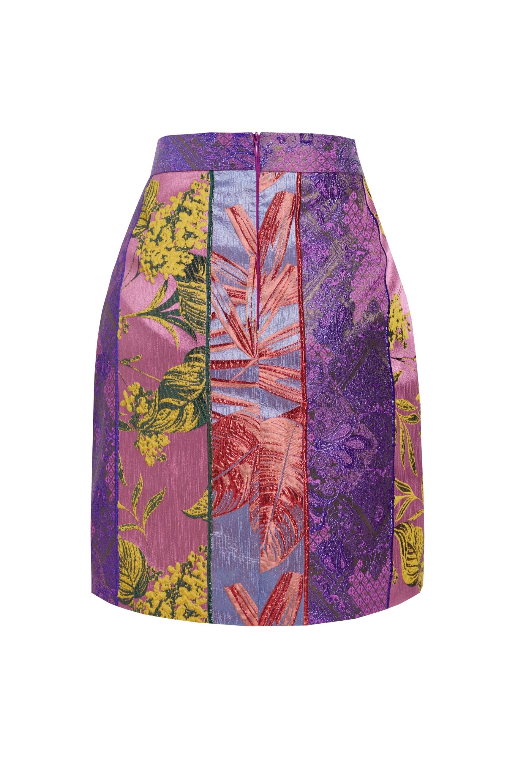 Tinder Düğme Detaylı Asimetrik Mini Etek - 2