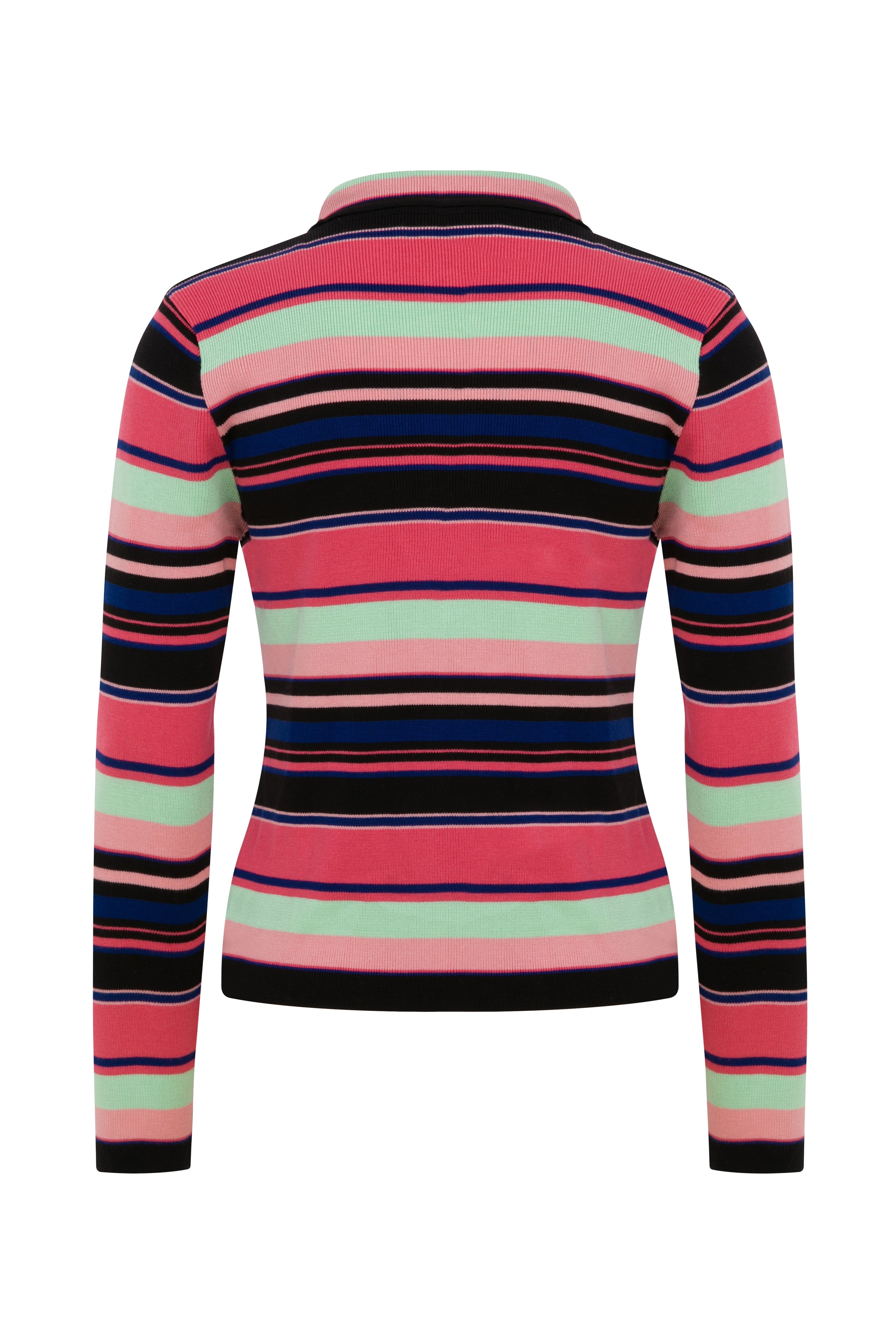 Celine Striped Knitted Top - 2