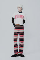 Carey Striped Knitted Pants - 0