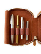 Vegan Apple Skin Sahra Dark A6 8 Li Kalem Kılıfı - 3