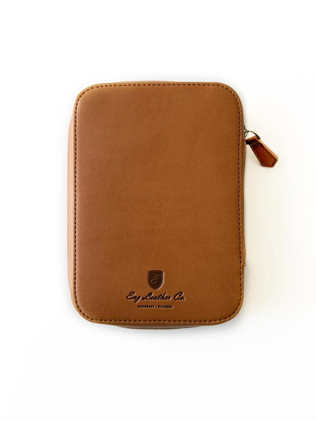 Vegan Apple Skin Sahra Light 4 Lü Kalem Kılıfı Ve A6 Ebatlı Notluk - 1