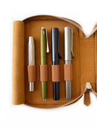 Vegan Apple Skin Sahra Light A6 8 Li Kalem Kılıfı - 3