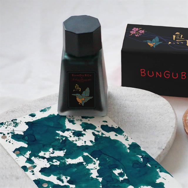 X Bungu Box Kingfisher Limited Edition şişe Mürekkep - 1