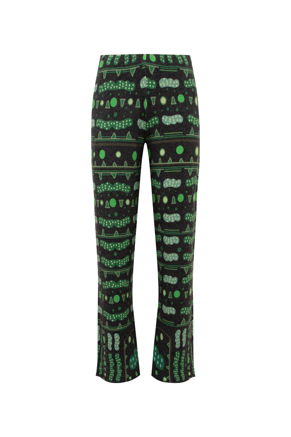 Yeşil Bulut Desenli Pantolon - 3