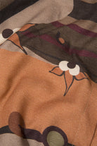 Kahve Ağaç Desenli Kruvaze Bağlamalı Bluz - 6