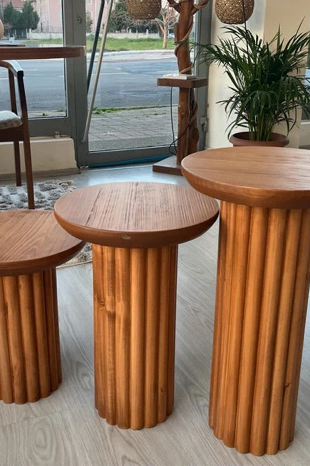 Üçlü Fitilli Mantar Sehpa - 1