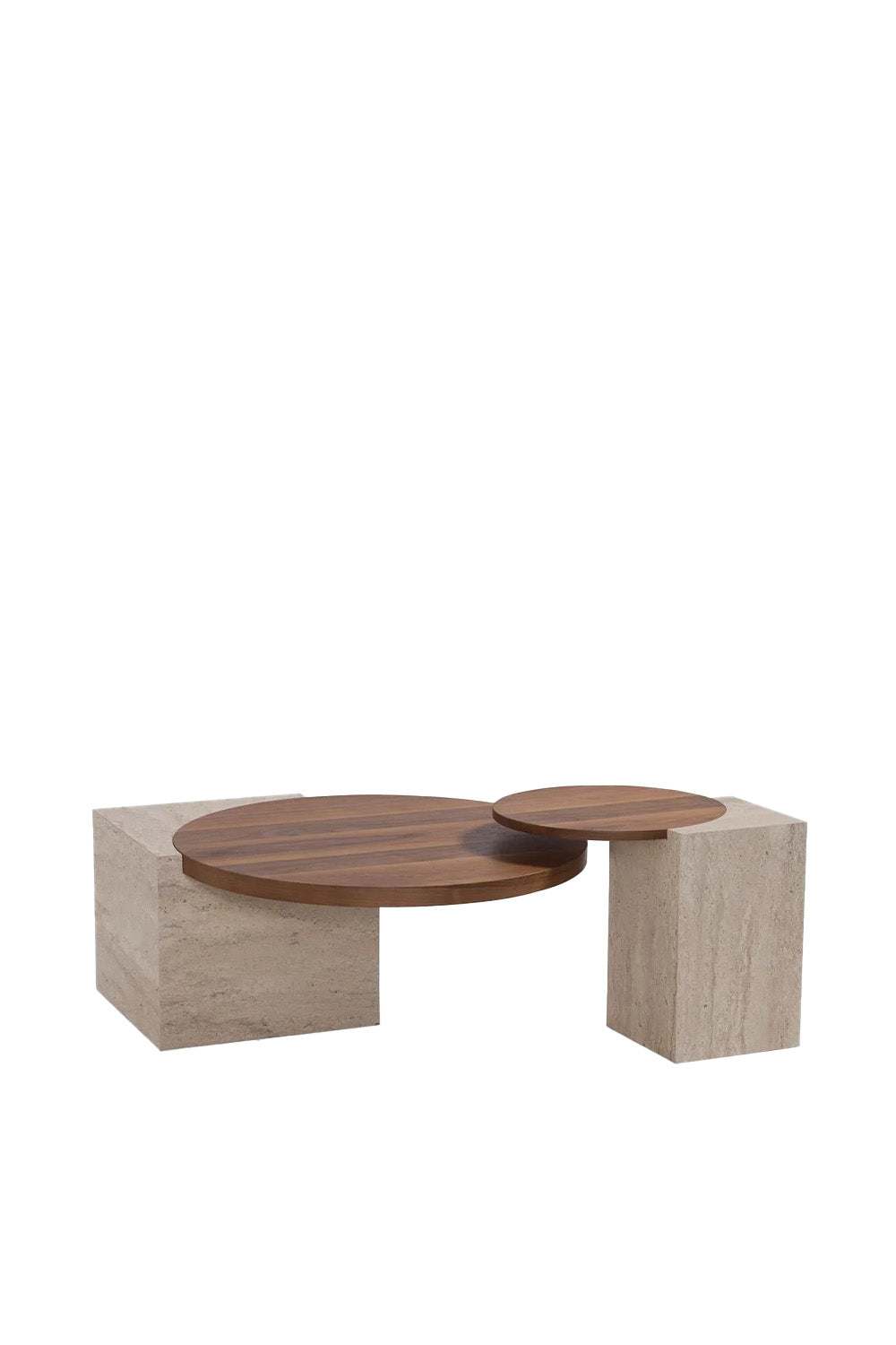 Togg Traverten Ceviz Orta Sehpa - 0