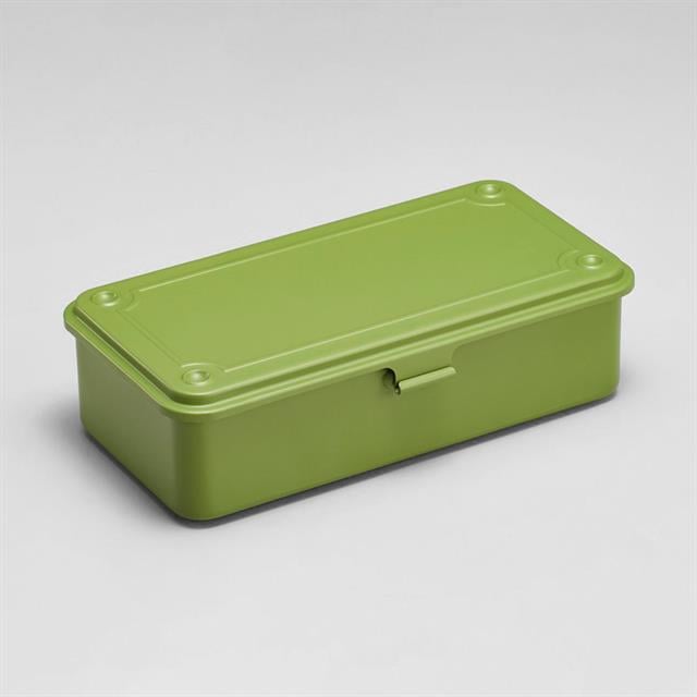 T 190 Tool Storage Box Japanese Tea Green Metal Saklama Kutusu - 0