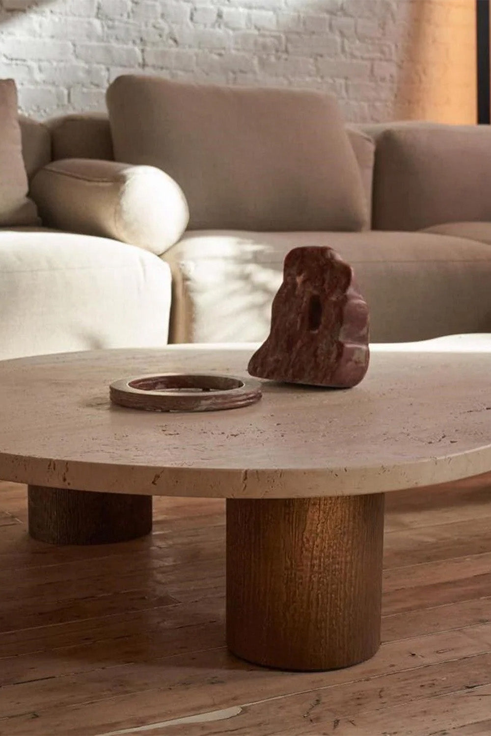 Mia Traverten Sehpa - 1