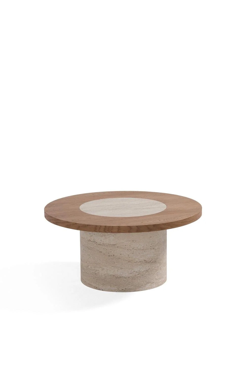 Rim Traverten Meşe Orta Sehpa - 0