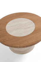 Rim Traverten Meşe Orta Sehpa - 2