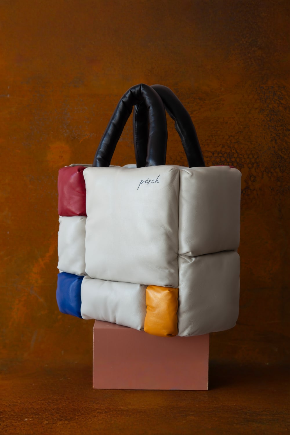 Renkli  Deri Tote Çanta – El Yapımı Omuz Askılı Deri Çanta - 3