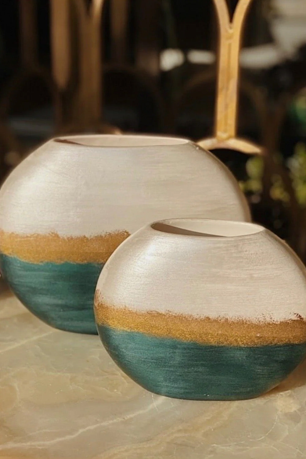 Margarita Seramik Vazo İkili - 0