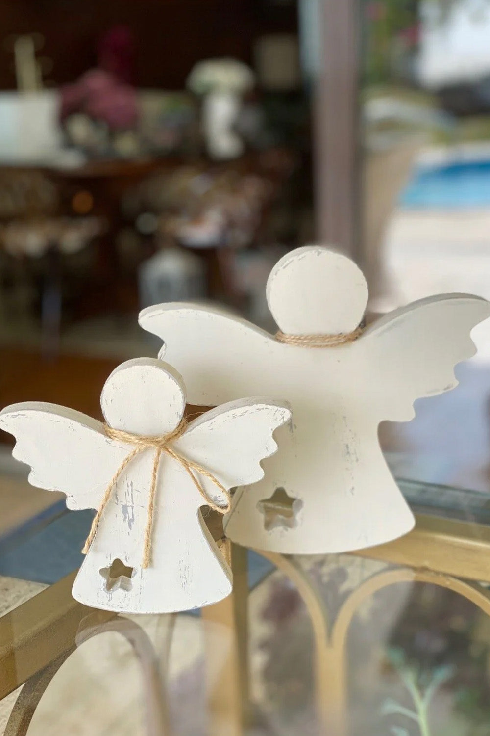 İkili Ahşap Biblo - 0