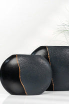 İkili Siyah Şerit Vazo - 0