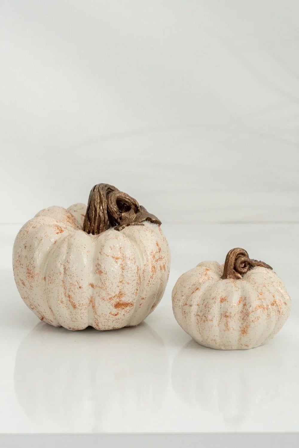 Simli Bal Kabağı İkili Obje Krem Bakır - 0