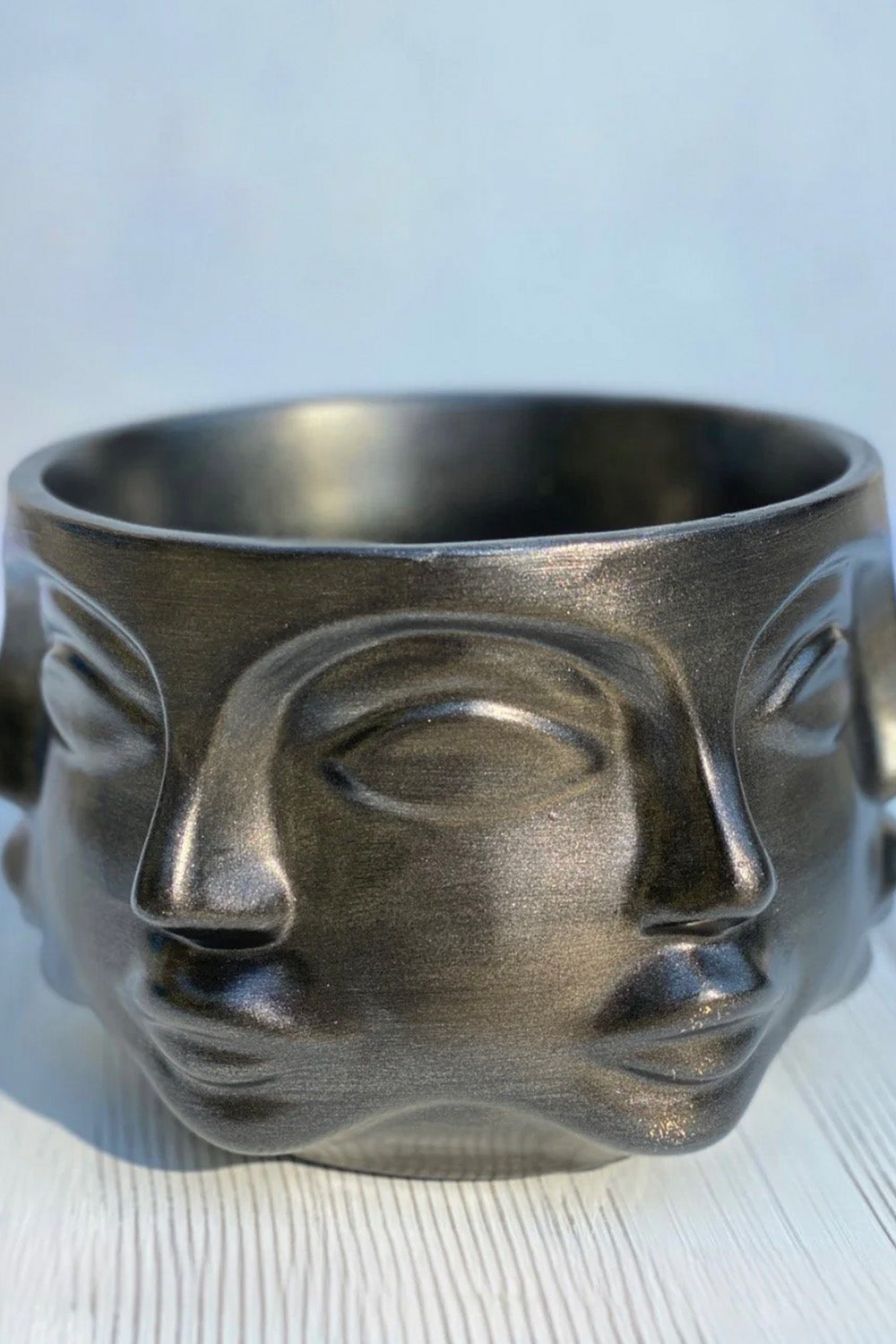 Adler Saksı Metalik Siyah - 0