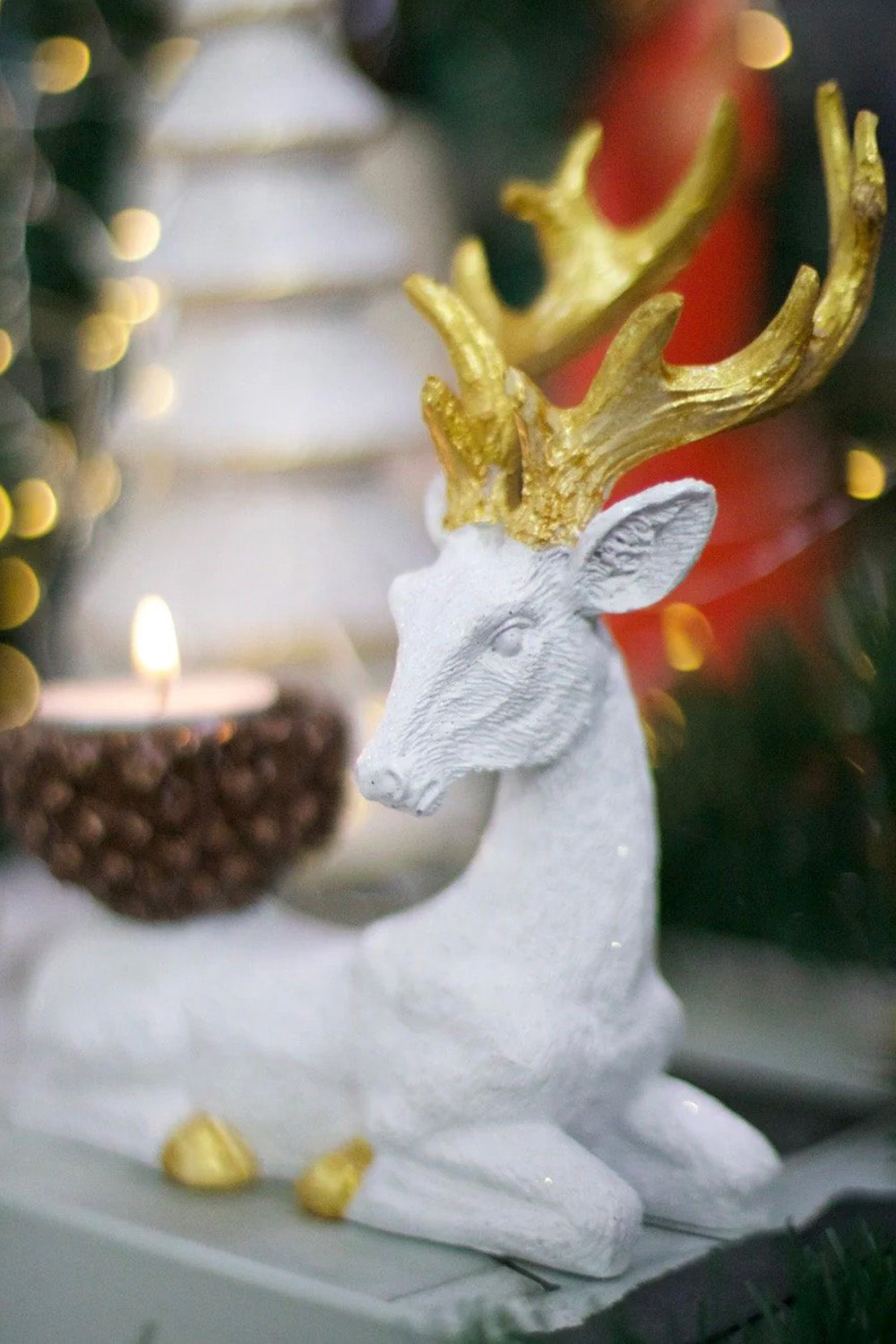 Zarif Geyik İkili Mumluk - 4