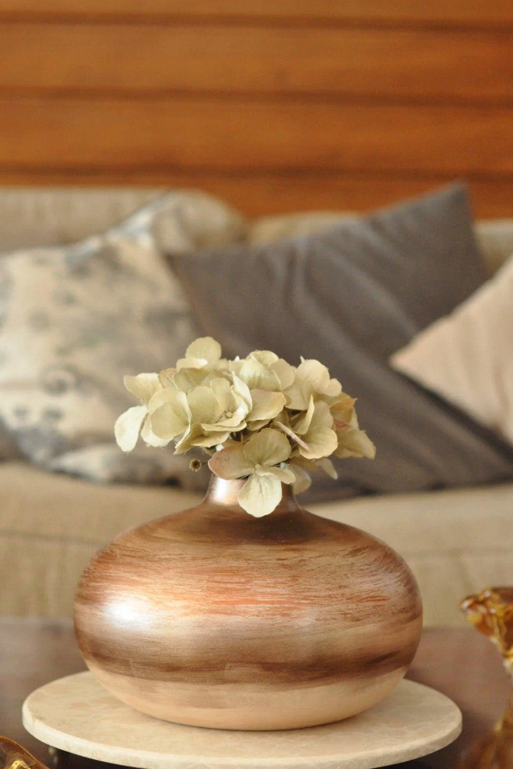 Ahenk Serisi Seramik Yassı Vazo - 0