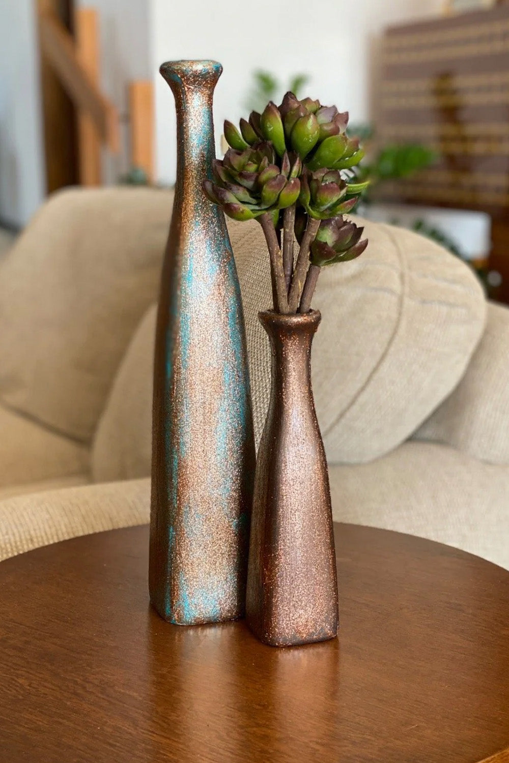 Ahenk Seri Seramik İkili Simli Şişe - 0