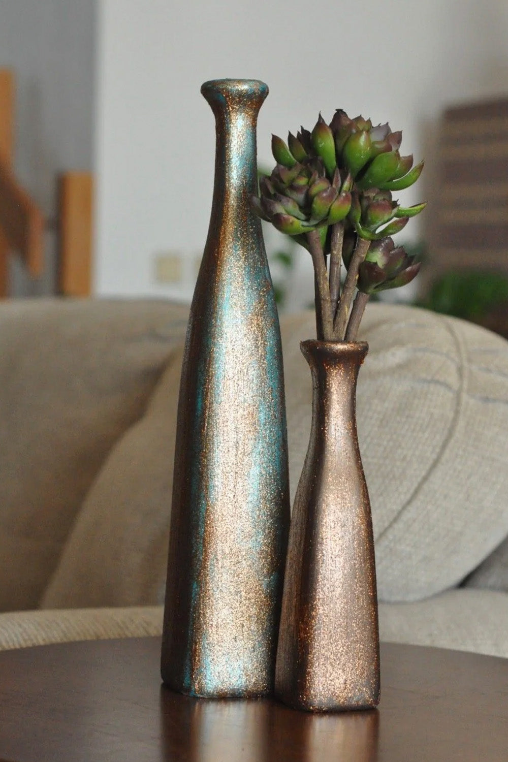 Ahenk Seri Seramik İkili Simli Şişe - 1