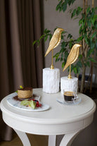 Mermer Kaideli İkili Kuş Biblo - 0