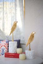 Mermer Kaideli İkili Kuş Biblo - 2