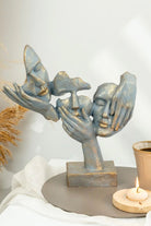 Kaideli 3'lü Gri Mavi Mask Obje - 0