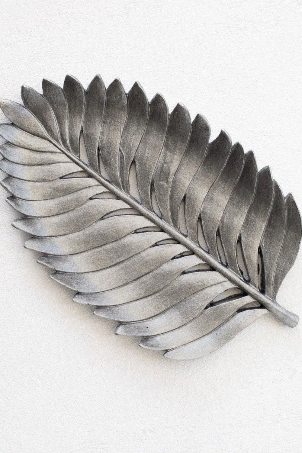 Dekoratif Yaprak Tabak Gümüş - 2