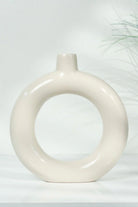 Nordic Seramik Halka Vazo - 1