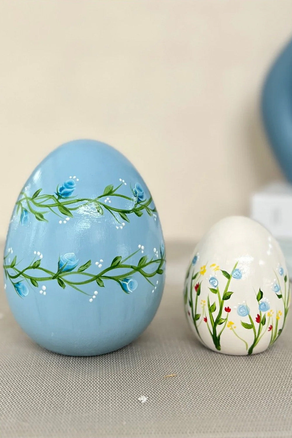 Seramik Paskalya Yumurta Seti Mavi Bahar - 0