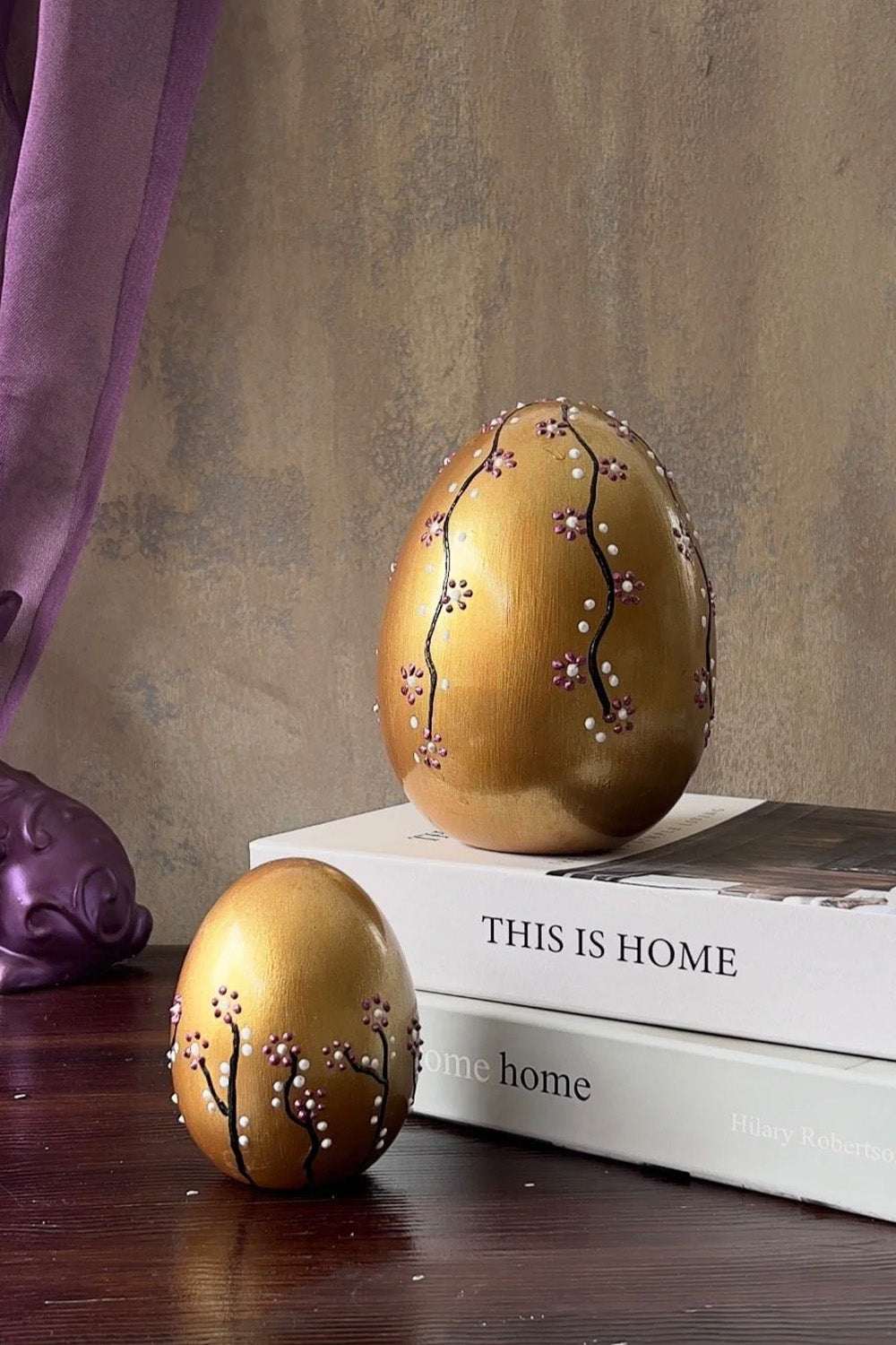 Seramik Paskalya Yumurta Seti Gold - 0