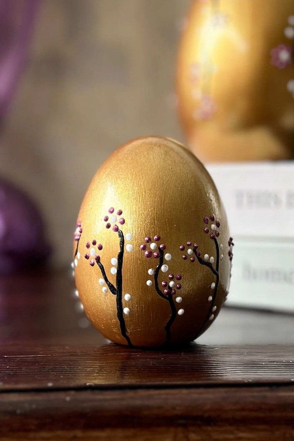 Seramik Paskalya Yumurta Seti Gold - 3