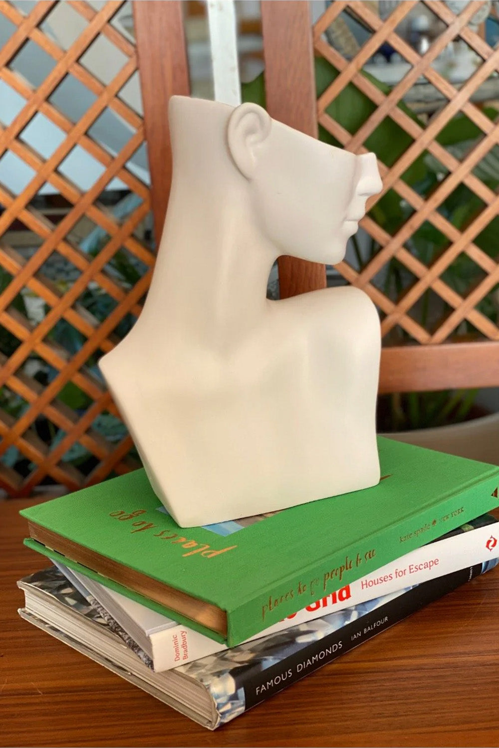 Femme Seramik Büst Beyaz - 0