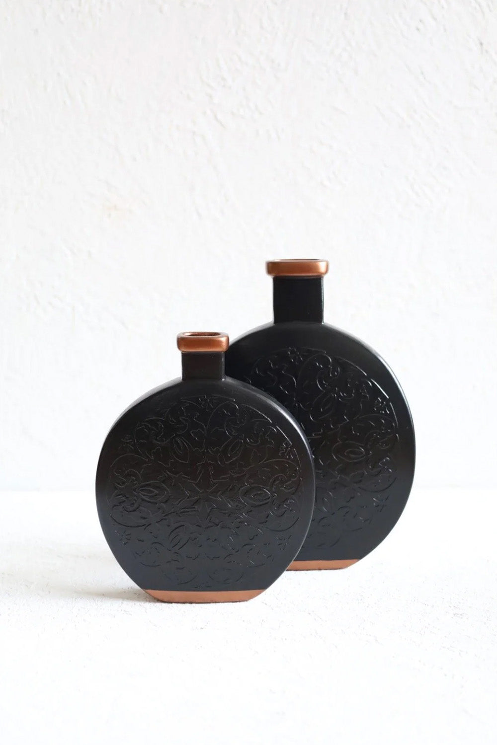 Bakırdan Seri Mensa Seramik İkili Vazo - 2