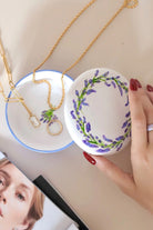 Seramik Takı Kutusu Lavantalı - 0