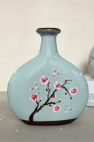 Seramik Sakura Desenli Vazo - 1