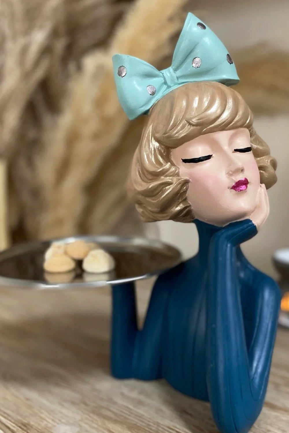 Tepsili Kız Sunumluk Petrol Yeşili - 1