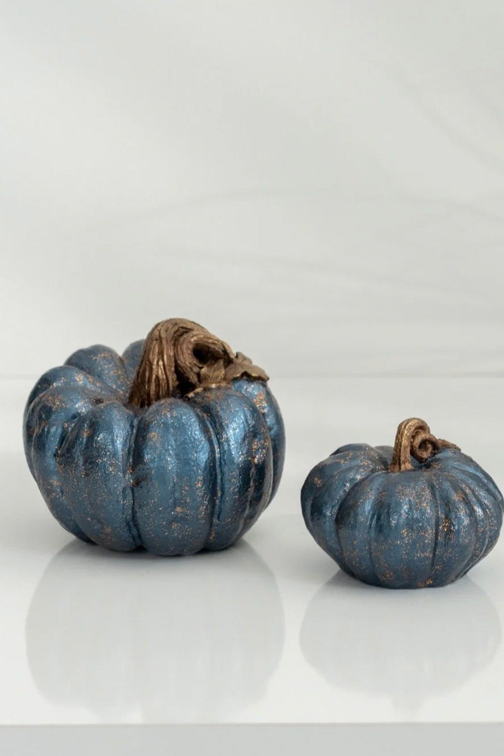 Simli Bal Kabağı İkili Obje Gece Mavisi Bakır - 0