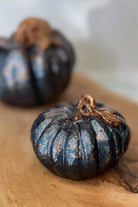 Simli Bal Kabağı İkili Obje Gece Mavisi Bakır - 1