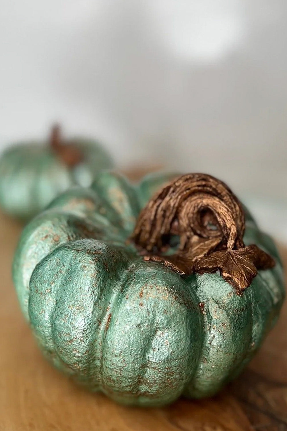 Simli Bal Kabağı İkili Obje Nil Yeşili Bakır - 1