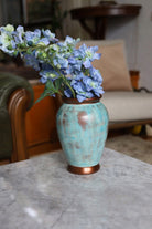 Bakırdan Seri Turkuaz Zarif Vazo - 0