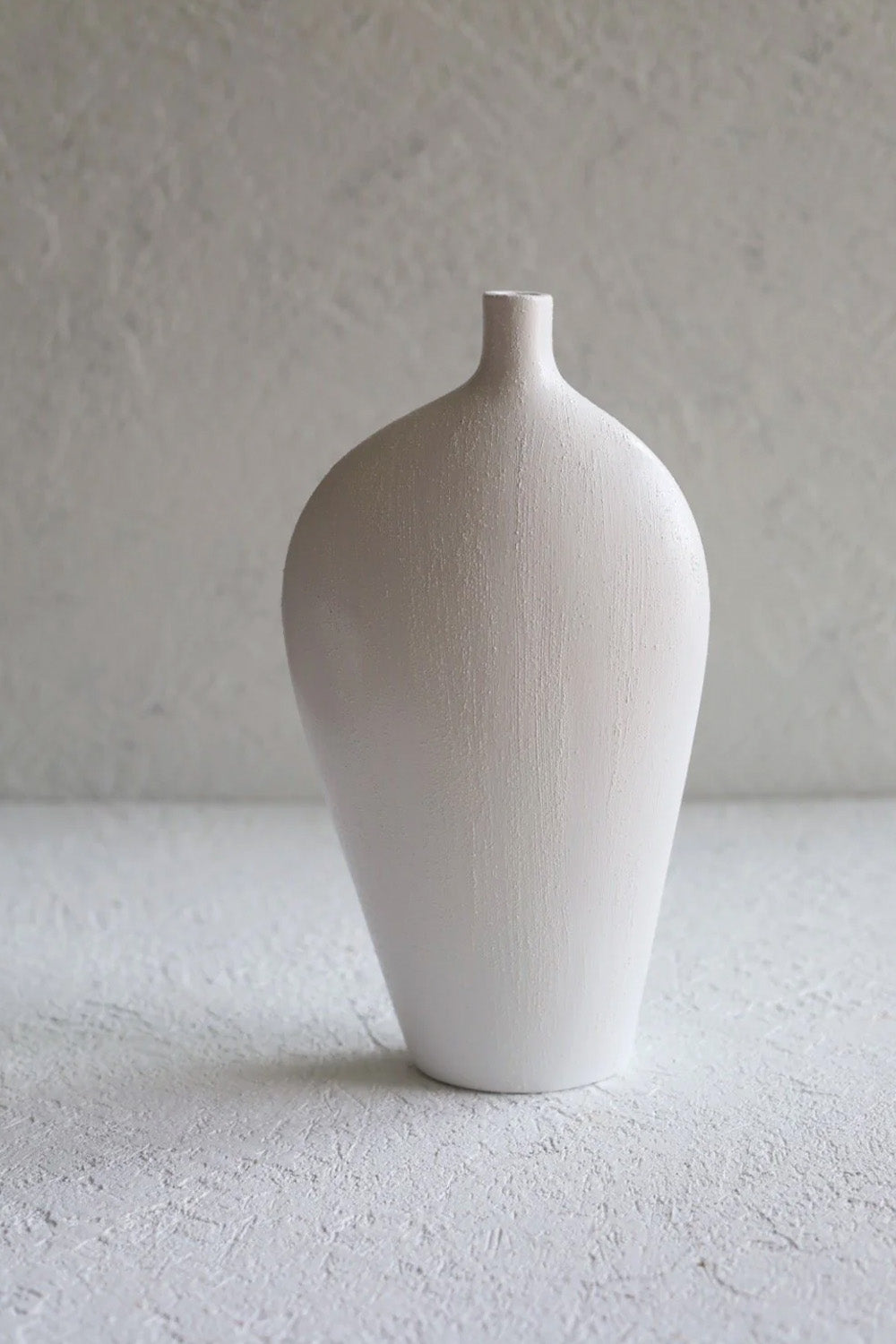 Minimal Seramik Yassı Vazo İkili - 1