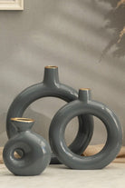 Semavi Seri Halka Vazo Seti - 0