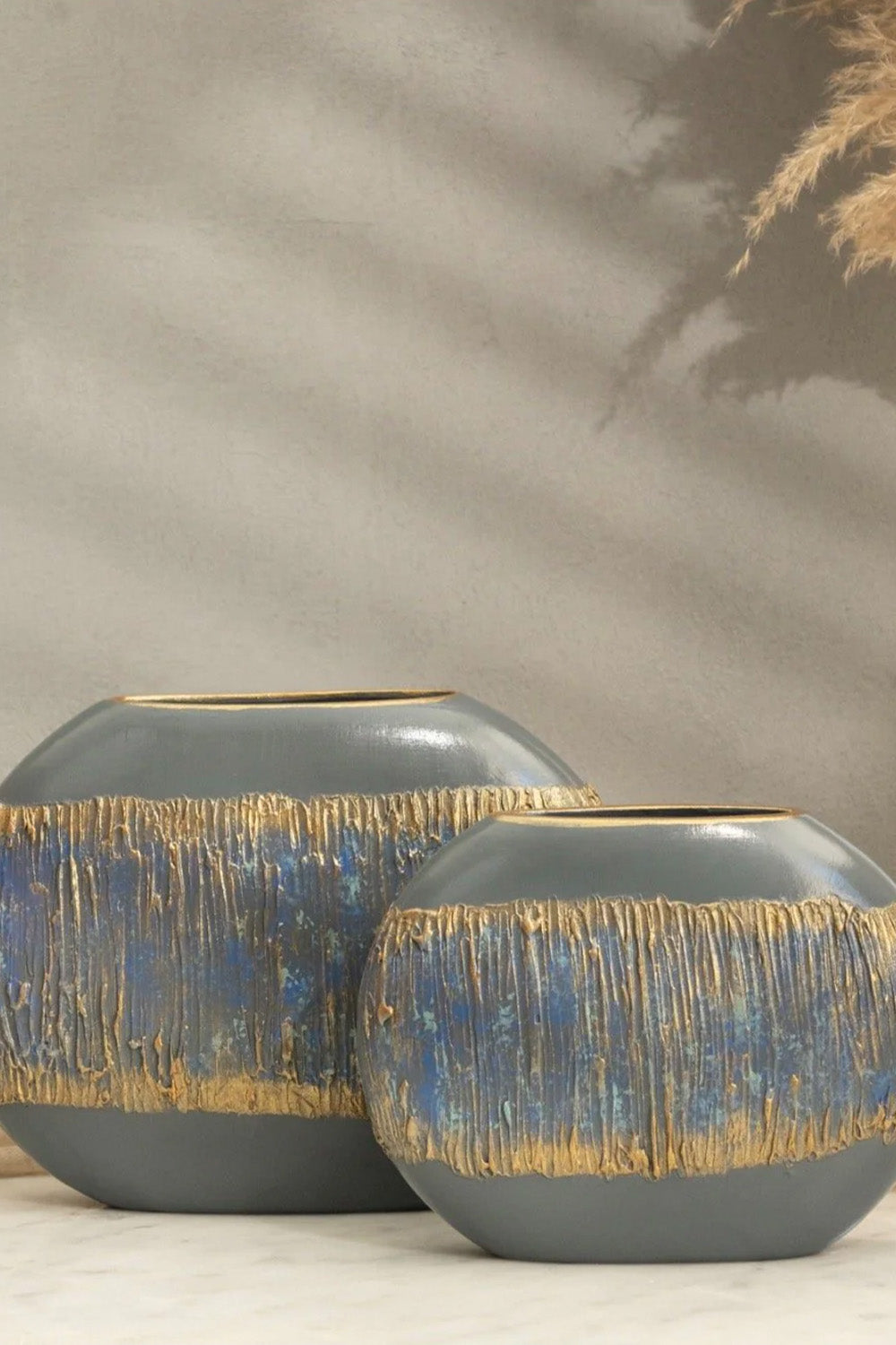 Semavi Seri İkili İnce Vazo - 0