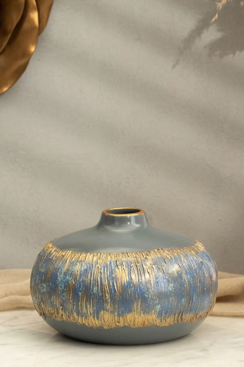 Semavi Seri Yassı Vazo - 0