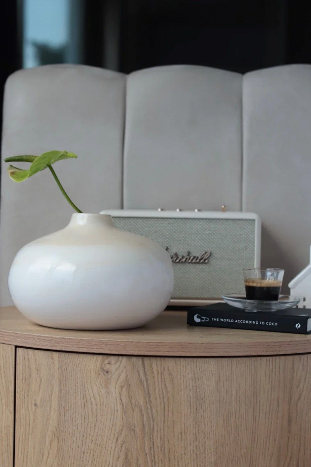 Nordic Seri Seramik Yassı Vazo - 0