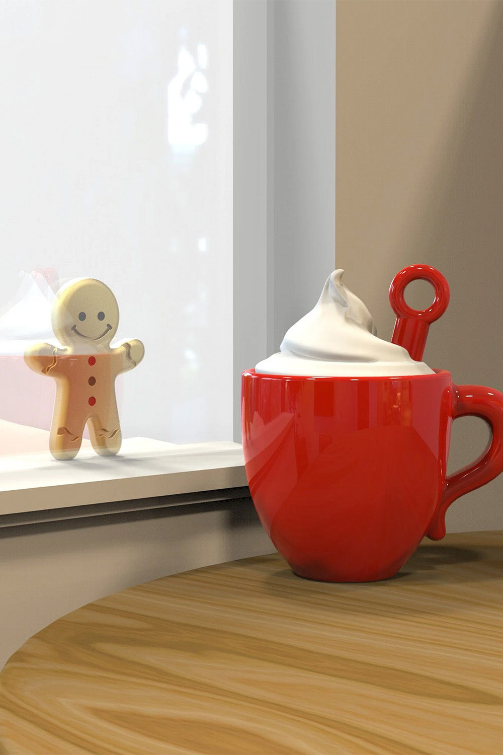 Köpüklü Fincan Ve Gingerbread Anahtarlık - 4